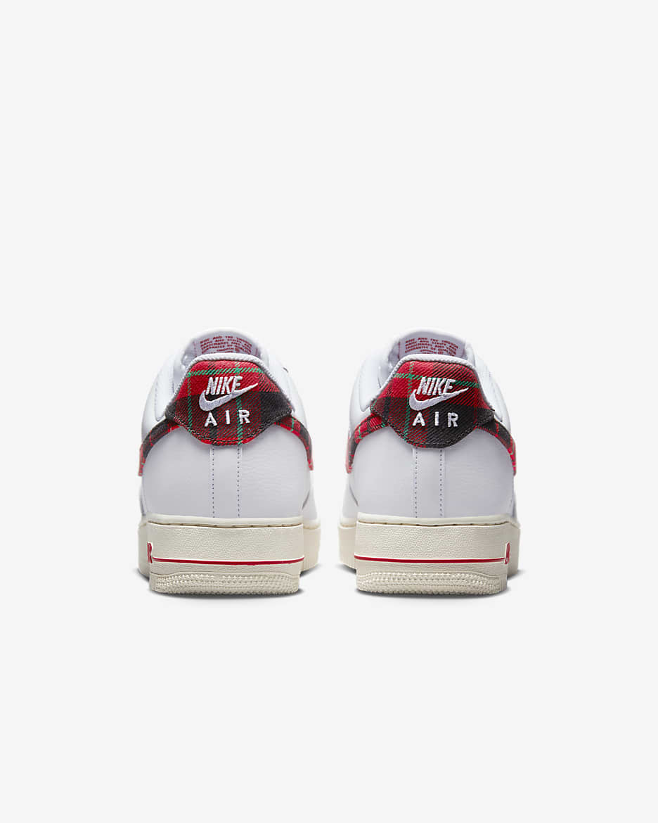 Nike air force 1 07 lv8 white black university red best sale